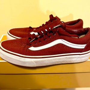 Burgundy Vans
